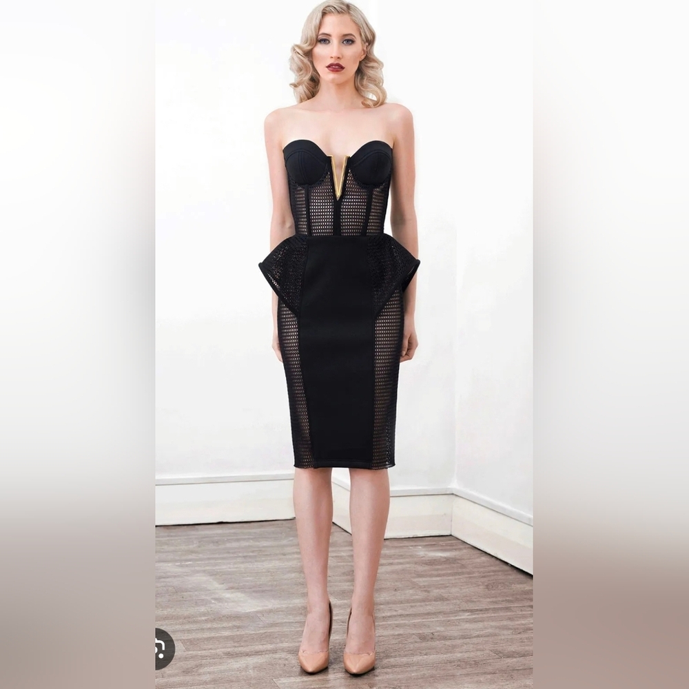 Lexi Black Strapless Dress Size 4